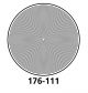 Mitutoyo 176-111 Reticle: Concentric Circle (up-4mm dia. 0.1mm inc)