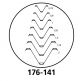 Mitutoyo 176-141 Reticle: ISO Metric Coarse thread (P=0.75-2.0mm)